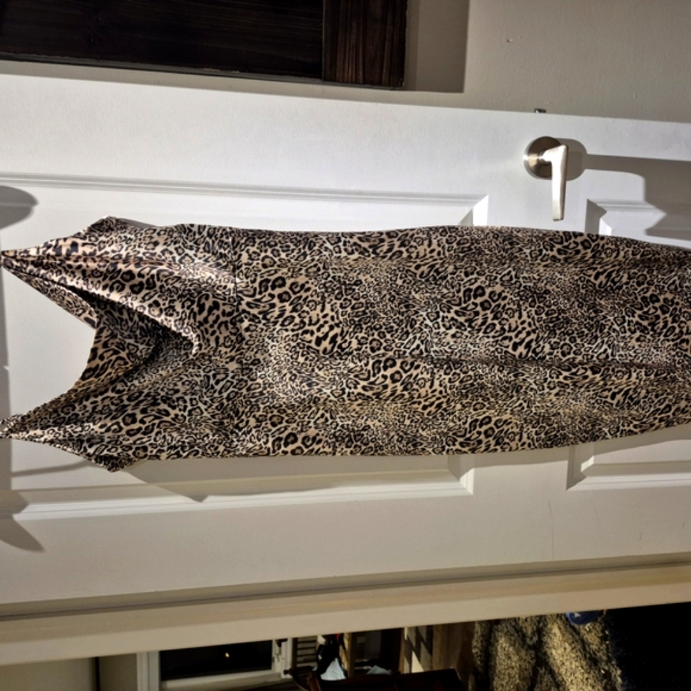 Leopard Print Sleeveless Dress